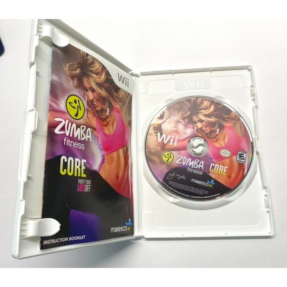 Nintendo Wii Zumba Fitness Core Video Game 2006 Party Your Abs Off with Manual - Picture 6 of 6